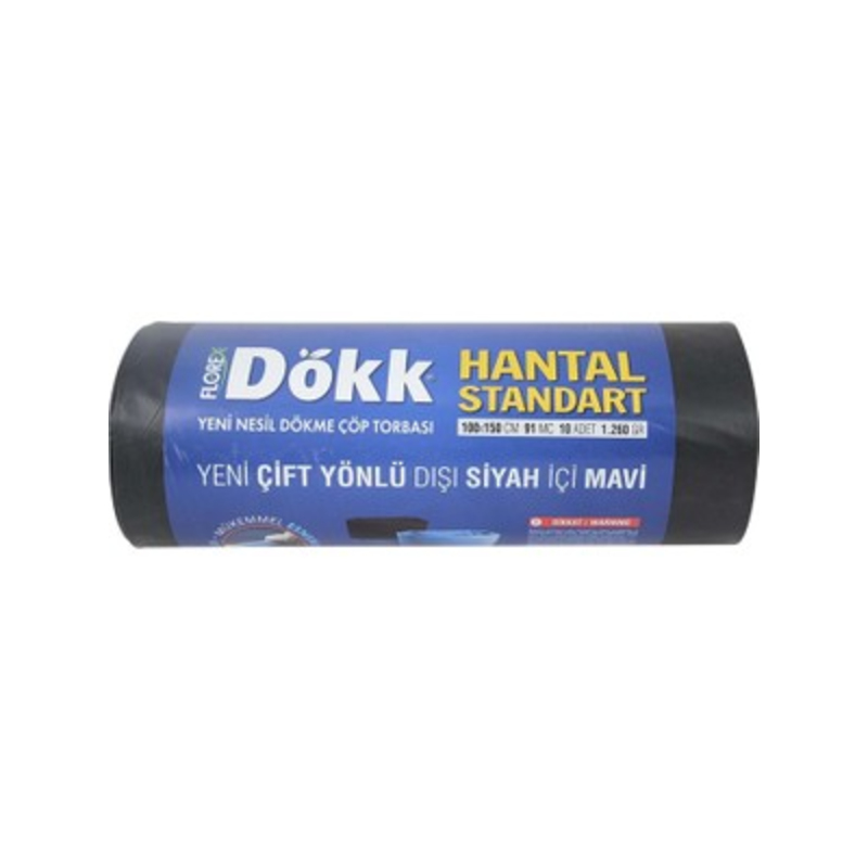 DÖKK Extra Kalın Dök Hantal Çöp Torbası 100X150 cm 10'lu — DÖKK